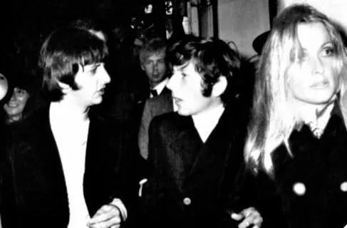 Sharon Tate, Roman Polanski and Beatles drummer Ringo Starr. 1968 Cannes Film Festival. (Flickr)